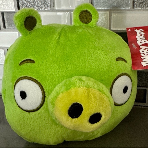 Angry Birds Classic Green Pig (Minion Pig/Small Pig) Plush Rovio Kawaii / NEW - Picture 1 of 16
